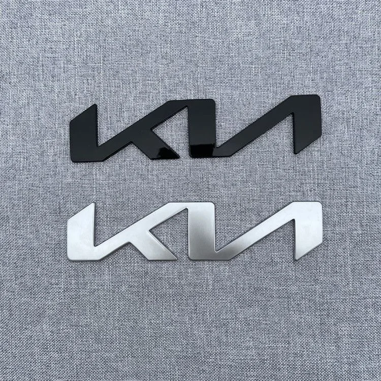 1pcs KN ABS Car Front logo sticker For new Kia Rear Bumper tail door trunk sticker car rear Emblem sticker styling Accessories