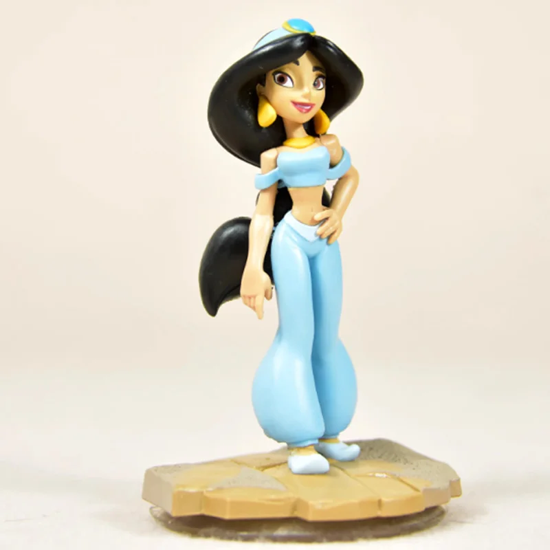 Kawaii Disney Aladin And The Magic Lamp Jasmine Action Figures Toys Anime Aladin Jasmine Cartoon Dolls Birthday Gift For Kids