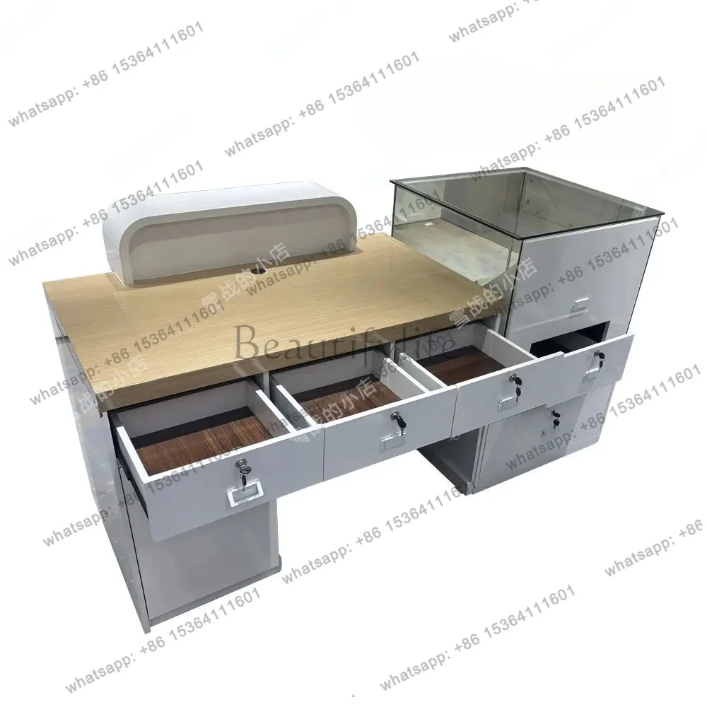 zj Counter lottery checkout page Paint welfare display Bar ready-to-open glass cabinet Scratch customization
