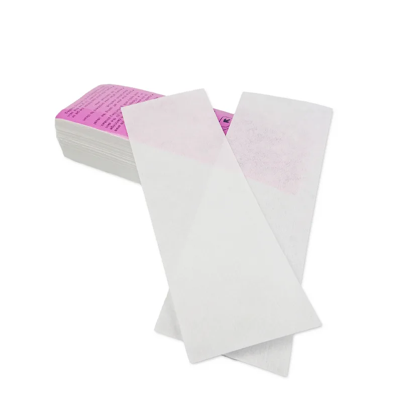 100 pezzi di carta cerata per la depilazione in tessuto Non tessuto per il corpo e strisce di cera per il viso epilatore per Lady Women Men Health Makeup Tool