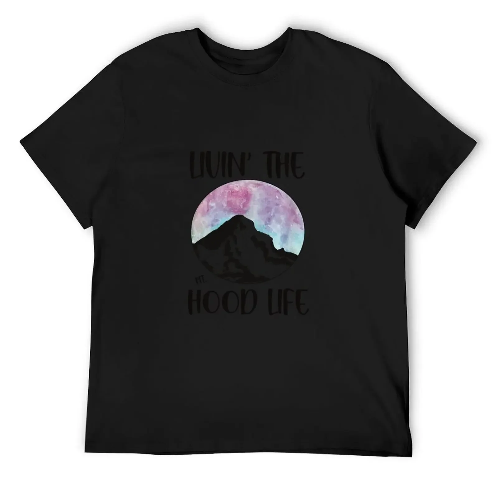 Livin’ The Mt Hood Life - Purple T-Shirt anime baggy shirts anime tshirt blacks t shirts for men cotton