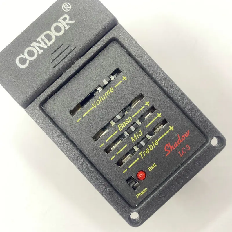 Condor Custom Electric&Acosutic Guitar Pickup Genuine Shadow LC-3 EQ Equalizer 3 Band Made in China one Set Stock Items