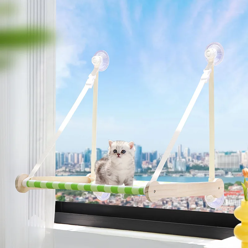 Summer Pet Comfortable And Simple Shade Window Windowsill Suction Cups Hanging Bed Balcony Glass Cat Hammock