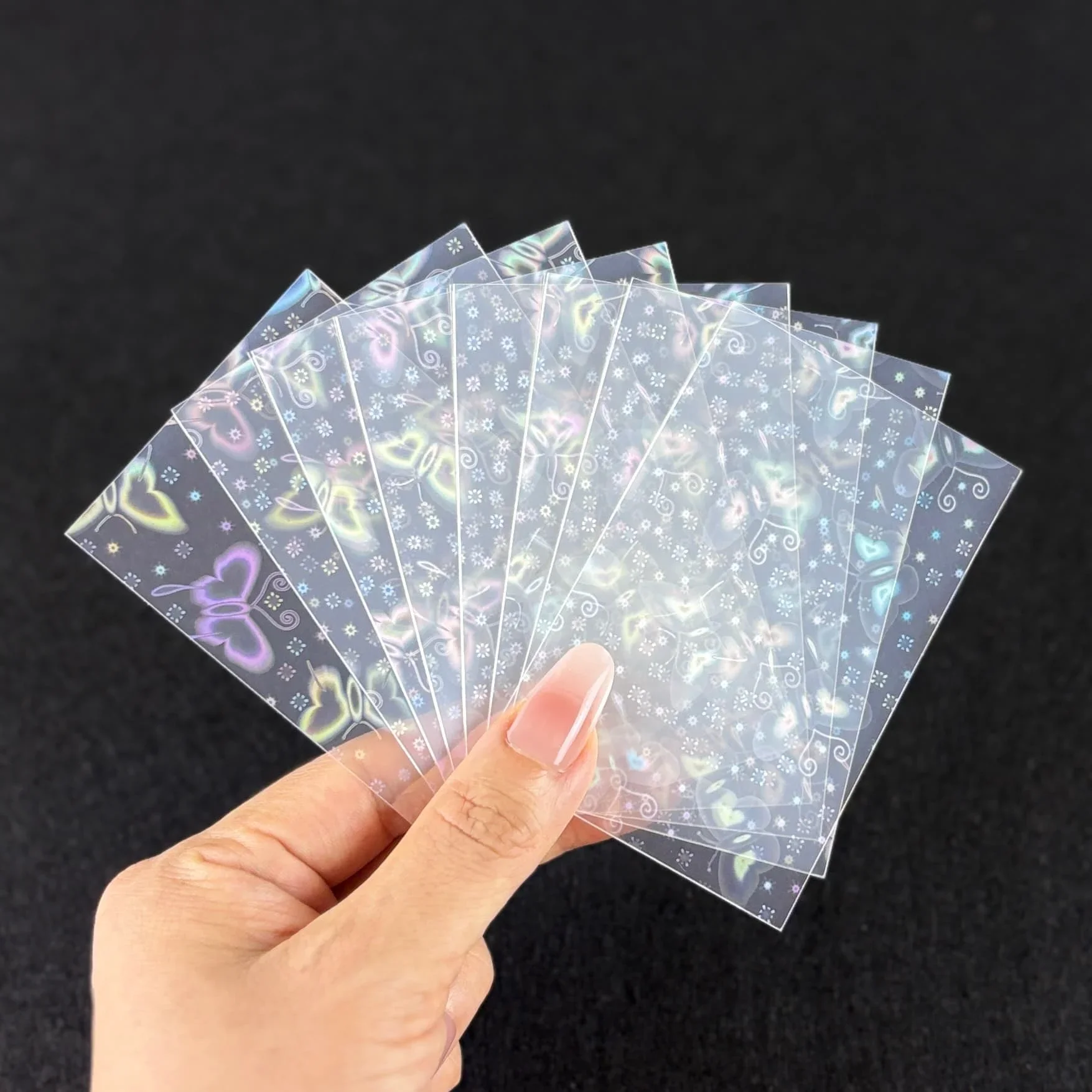 50-150Pcs Photocard Sleeves 58x89mm Kpop Card Protector CPP PVC-Free Acid-Free Holographic Laser TCG Board Game Cards Sleeves