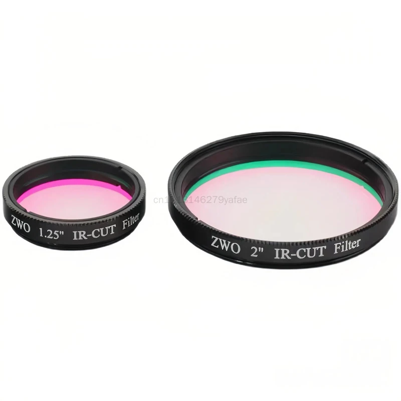ZWO UV IR-CUT Filter 1.25 Inch & 2 Inch Ultraviolet Infrared Cut Filter Light Pollution Reduction Accessory for Astronomical Tel