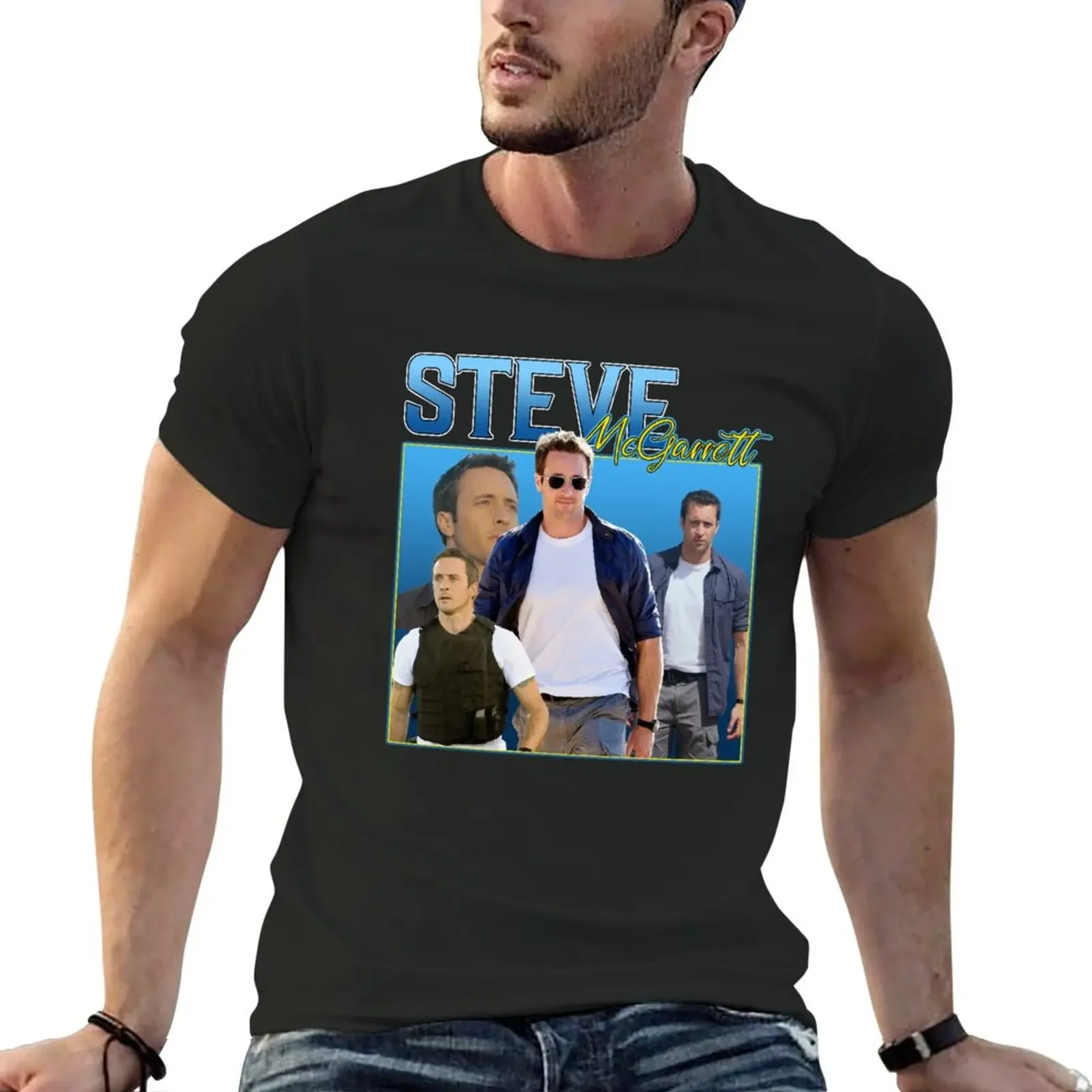 

Hawaii Five-0 Steve Mcgarrett Vintage Tv Show T-Shirt sports fans Blouse vintage t shirts korean fashion vintage t shirt men