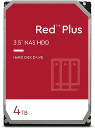 Disco rígido interno Red Plus NAS, 1- 4TB, VV D, 5400 RPM, SATA 6 Gbps, CMR, Cache de 128 MB, 3.5 