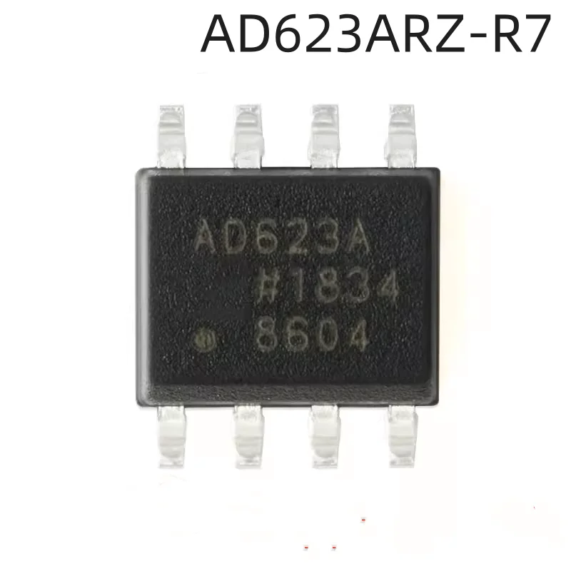 10PCS new original authentic AD623ARZ-R7 SOIC-8 single power rail to rail low cost instrument amplifier chip