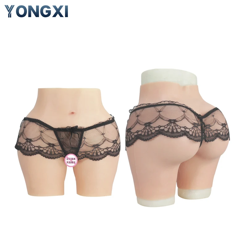 YONGXI Fake Pusssy Crossdressing for Men Sissy Lift Sexy Silicone Pants Crotch Pants Fake Vagina Optional Cosplay