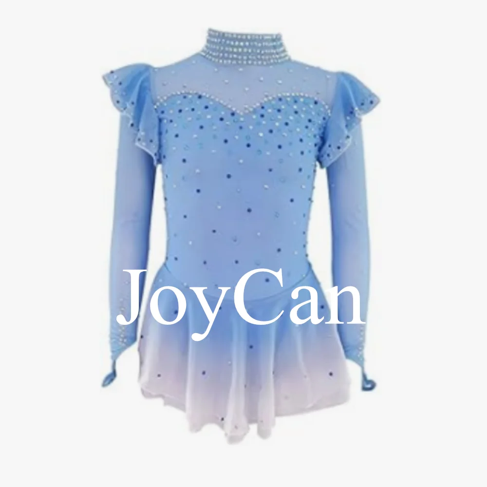 

Ice Figure Skating Dress for Girls Light Blue Purple Pink Spanex Stretchy Competition Dance Wear Customized BD1244