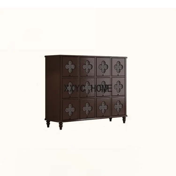 

Guest Restaurant Sideboard Cabinet Bedroom 12-Grid Cabinet Storage Organizer Side Cabinet