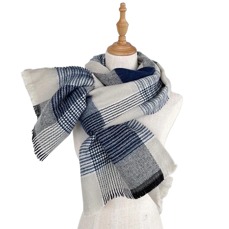 

1Pc Couple Plaid Scarf Men Women Fashion New Scarf For Autumn And Winter Warmth Shawl Scarf