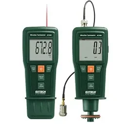 Extech 461880-NIST Vibration Meter and Laser/Contact Tachometer with NIST