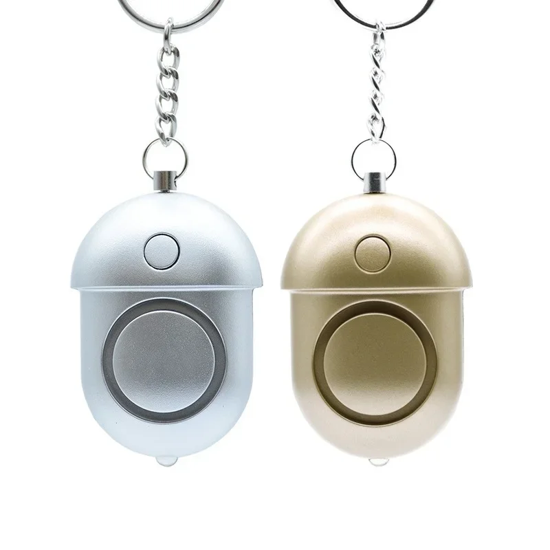 Personal Alarm Attack Alarm,130Db Personal Security Alarm Keychain with LED Emergency Survival Anti-Rape Siren,Rose Gold