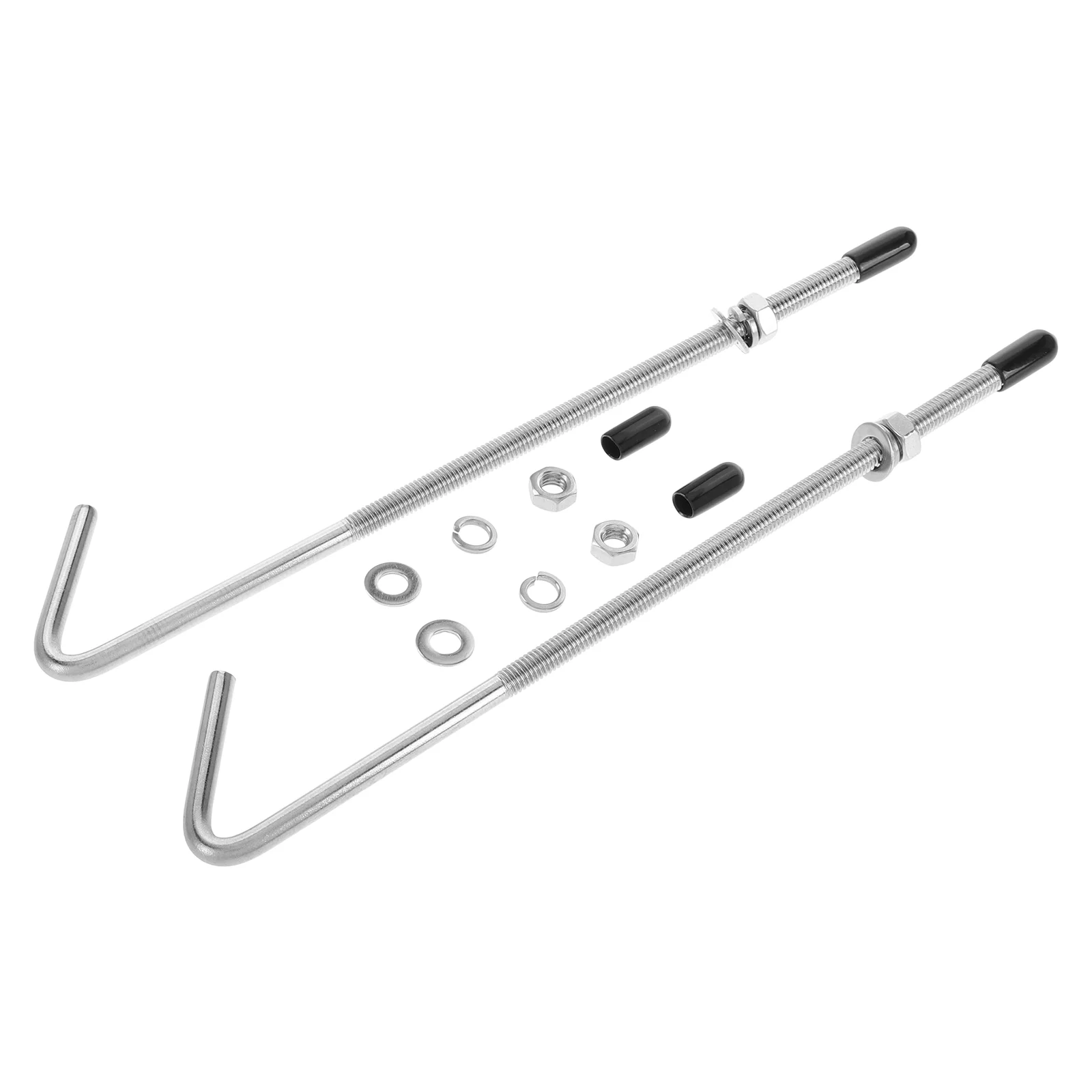 1 Set Stainless Steel 8 Inch J Hook Hold Down Bolts For Vehicle Universal Hold Down Bracket J-Type Bolts Ba