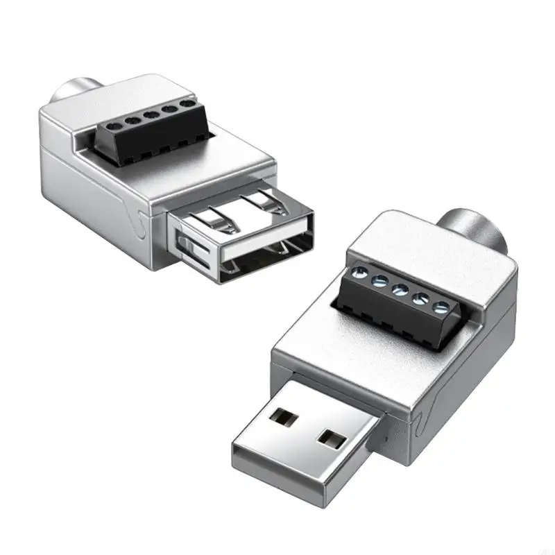 

G8TA USB 2.0 Screw Terminal Block Connector Solderless Male Plug Screw Terminals