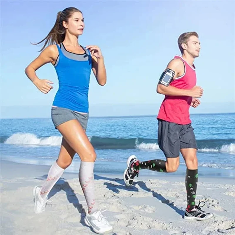 Compression Socks Pregnant Women Varicose Veins Nursing Socks Men Women Outdoor Cycling Running Natural Hiking Golf Sports Socks