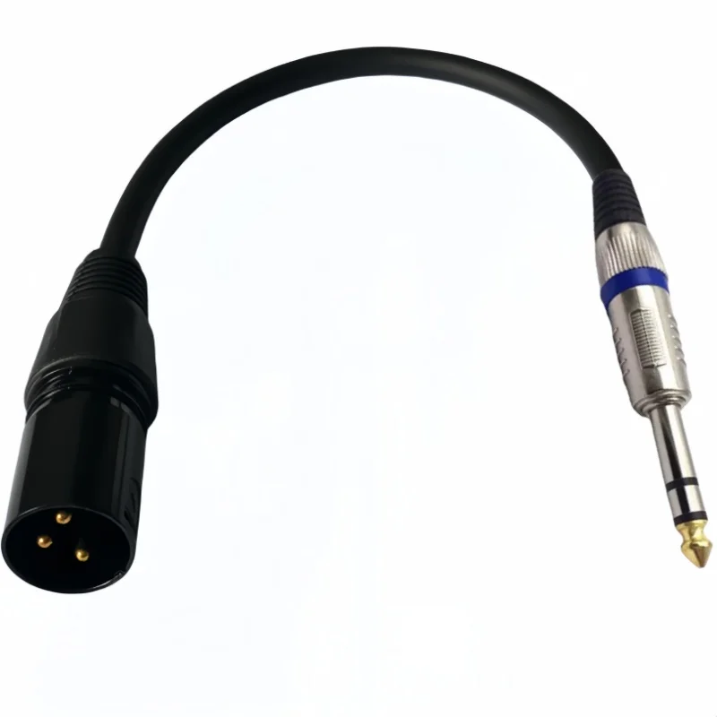 Xlr Male to 6.35mm Trs Audio Adapter Cable, Xlr 3P Male to Large 3-Pin Trs Stereo Connection Cable