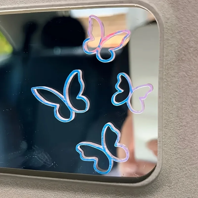 1PC Trendy Holographic Butterfly Vinyl Decal - Magical Vibe for Laptops/Phones/Cars/Water Bottles