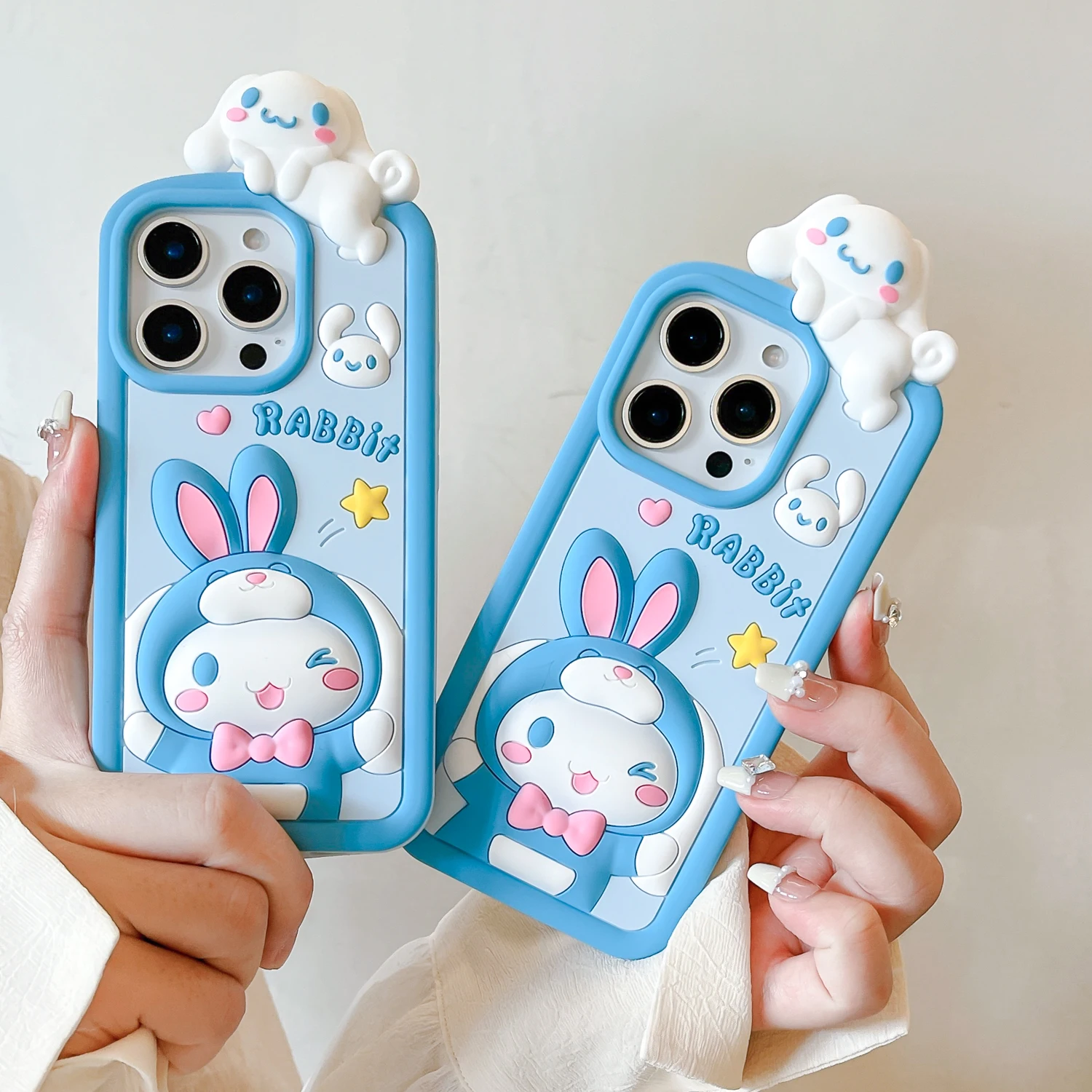 

Festival Gifts Animation Cute Cartoon For Sanrio Cinnamoroll Anti-slip Fall-proof Soft Phone Case For IPhone 13 14 15 16 Pro Max