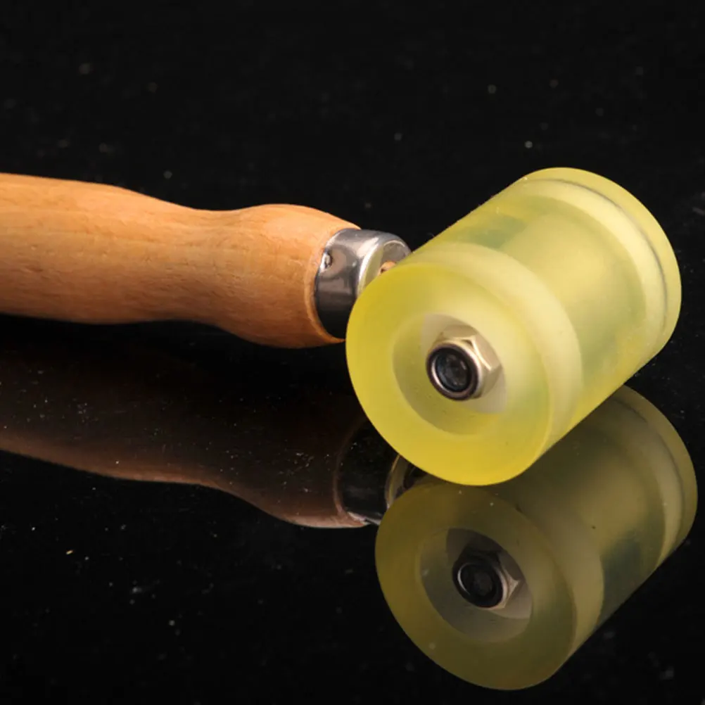 

Wallpaper Seam Roller Wheel Tool For Wall Paper Installation Smoothing Pressing Flat Diy Construction Wooden Pressure Applicator
