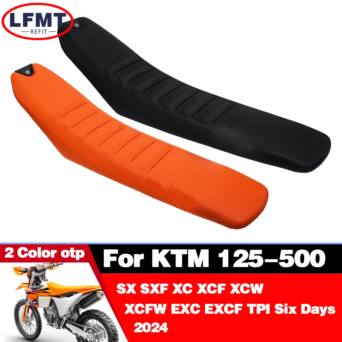 2024 Motorcycle Seat Cushion Diamond Pattern Non slip Seat Saddles For KTM XCW XCFW EXC SX SXF XC XCF EXCF TPI Six Days 125-500