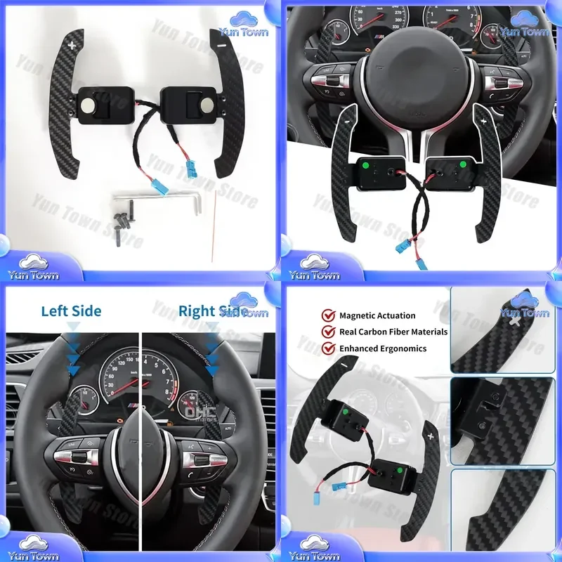 Magnetic Paddle Shifter for G Series F20 F45 G20 F30 G82 F90 F25 G06 I8 I12 MINI F54 F55 F57 F60 LCI SUPRA A90 MK5 Car