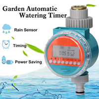 Garden Rain Sensor Timer Waterproof Irrigation Controller LED Automatic Watering Programmable Digital Valve Plant Drip System 