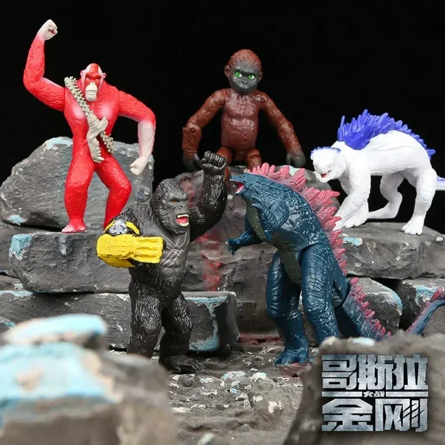 Godzilla Modell VS Kong Empire 2024 Shimo Actionfigurensammlung Gelenke beweglich King Titanus Spielzeug Kinder Godzilla