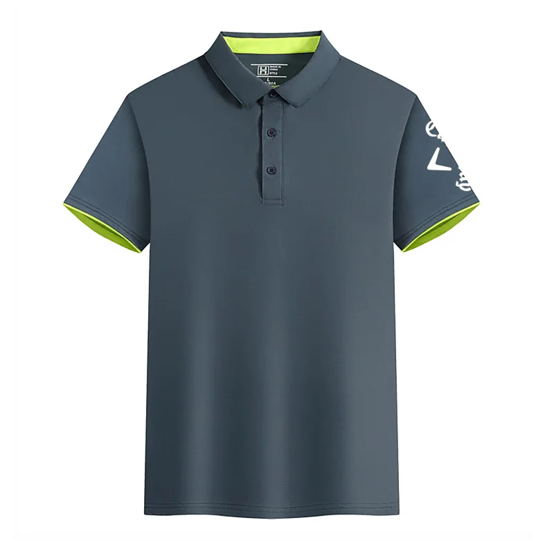 Polo de golf respirant à séchage rapide pour hommes, t-shirt décontracté à manches courtes, haut à la mode, été, nouveau, 2024