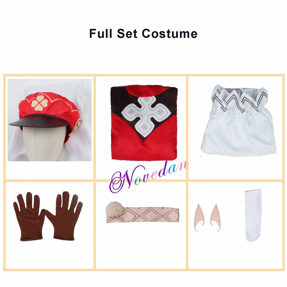 Trò Chơi Genshin Tác Động Cosplay Klee Cosplay Trẻ Trang Phục Tóc Giả Nón Full Bộ Dễ Thương Loli Đầm Plus Kích Thước Klee Tóc Giả tóc Ba Lô