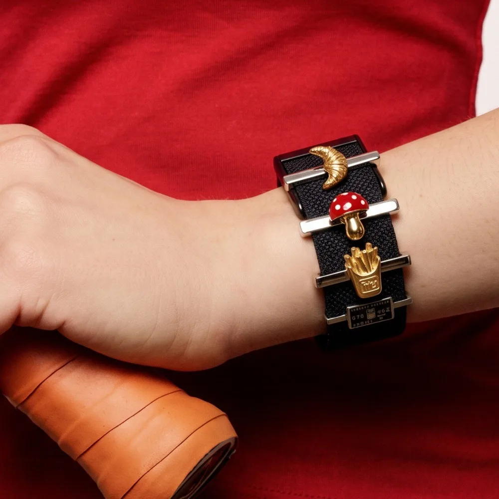 New Dessert Food Ice Cream Handmade Charm Accessory Compatible with WHOOP 5.0 MG 4.0 Fitness Band