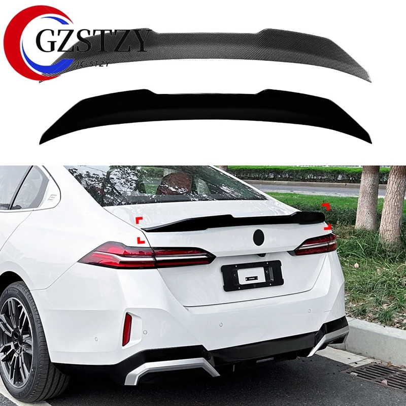 For BMW New 5 Series G60 i5 2024+ 520i 525i 528i 530i 535i MP Style Carbon Glossy Black Rear Trunk Lid Car Spoiler Wings Tuning