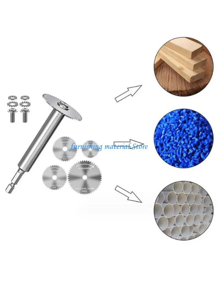 

Y5GD 7Pcs HSS Cut Disc Wheel Cutting Cutter Plastic Plumbing Inside Cutter for Drills