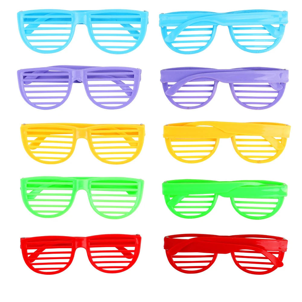 12Pcs Kids Birthday Prom Party Favors Blinds Cute Glasses Easter Christmas Halloween Carnival Party Gift Supplies Pinata Fillers