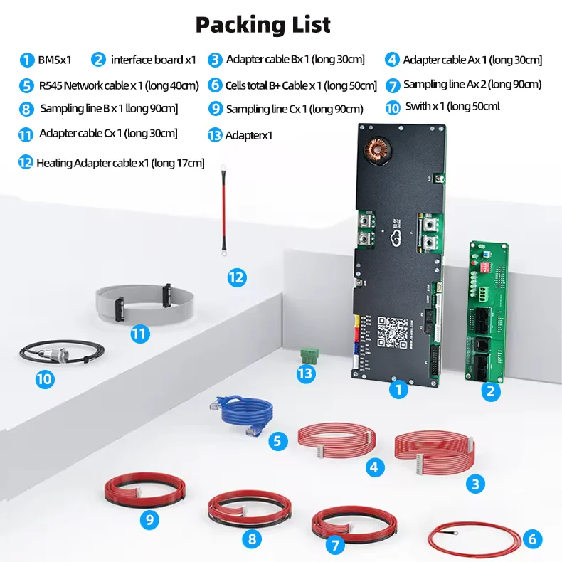 JK Lifepo4 48V 300A JK-PB2A16S30P V19 Wechselrichter BMS 2A Aktiver Ausgleich 8S-16S RS485 CAN BT HEAT für Growatt Deye Wechselrichter – Detail 13