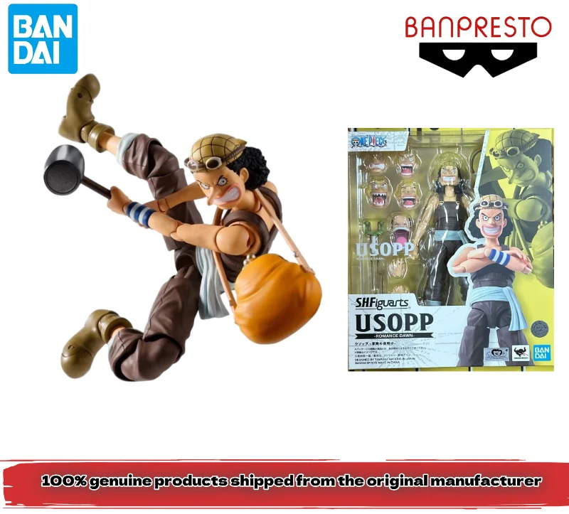 

100% genuine, Bandai, in stock SHF ONE PIECE Usopp USOPP Dawn's Adventure, movable figure, chassis ornament, collection