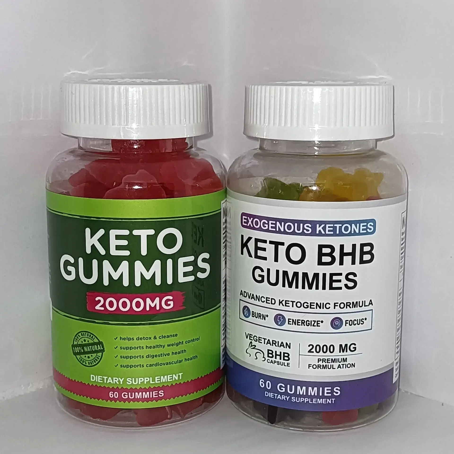 

1 set of ketogenic apple cider vinegar gummies to regulate blood sugar promote fat burning improve metabolism Health food