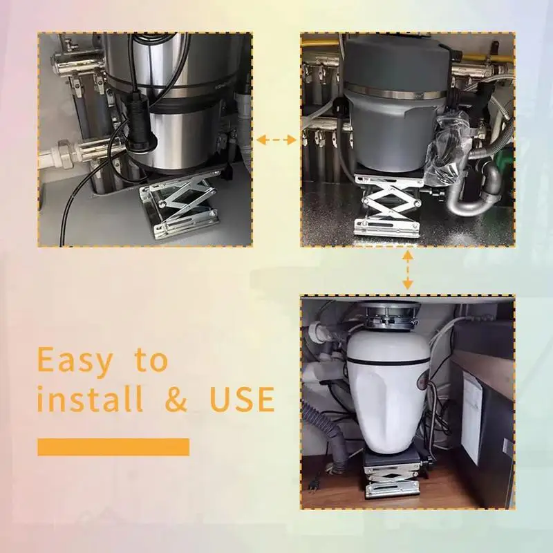 Lab Jack Lower Sink Bracket Lab Lift Stand Laboratory Support Expandable Lift Height 1.96-6.1in Shock Absorber Bracket Scissor