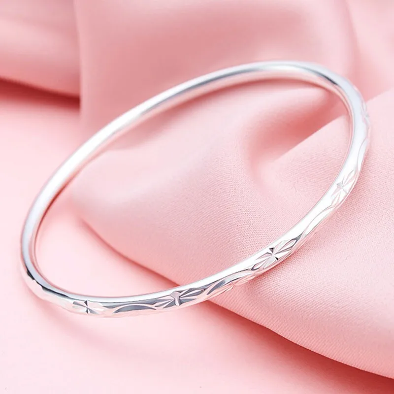 Shunqing Yinlou S999 Ancient Silver Bracelet Starry Sky Silver Bracelet Thin Bracelet Women's Bracelet Ins Series Holiday Gift B