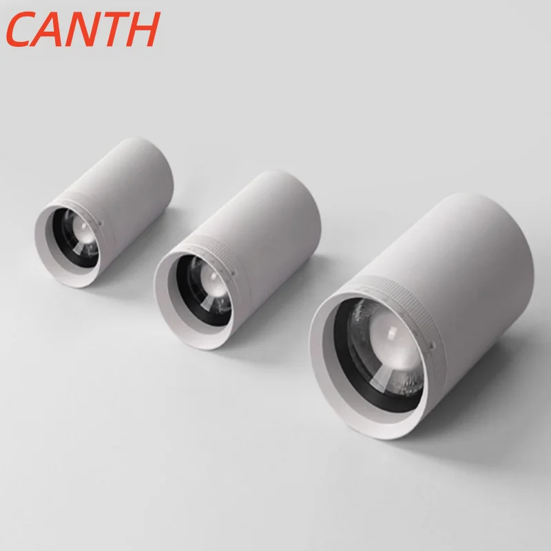 10° - 55° focusable ceiling-mounted recessed light for living room, ceiling-mounted non-dimmable lamp