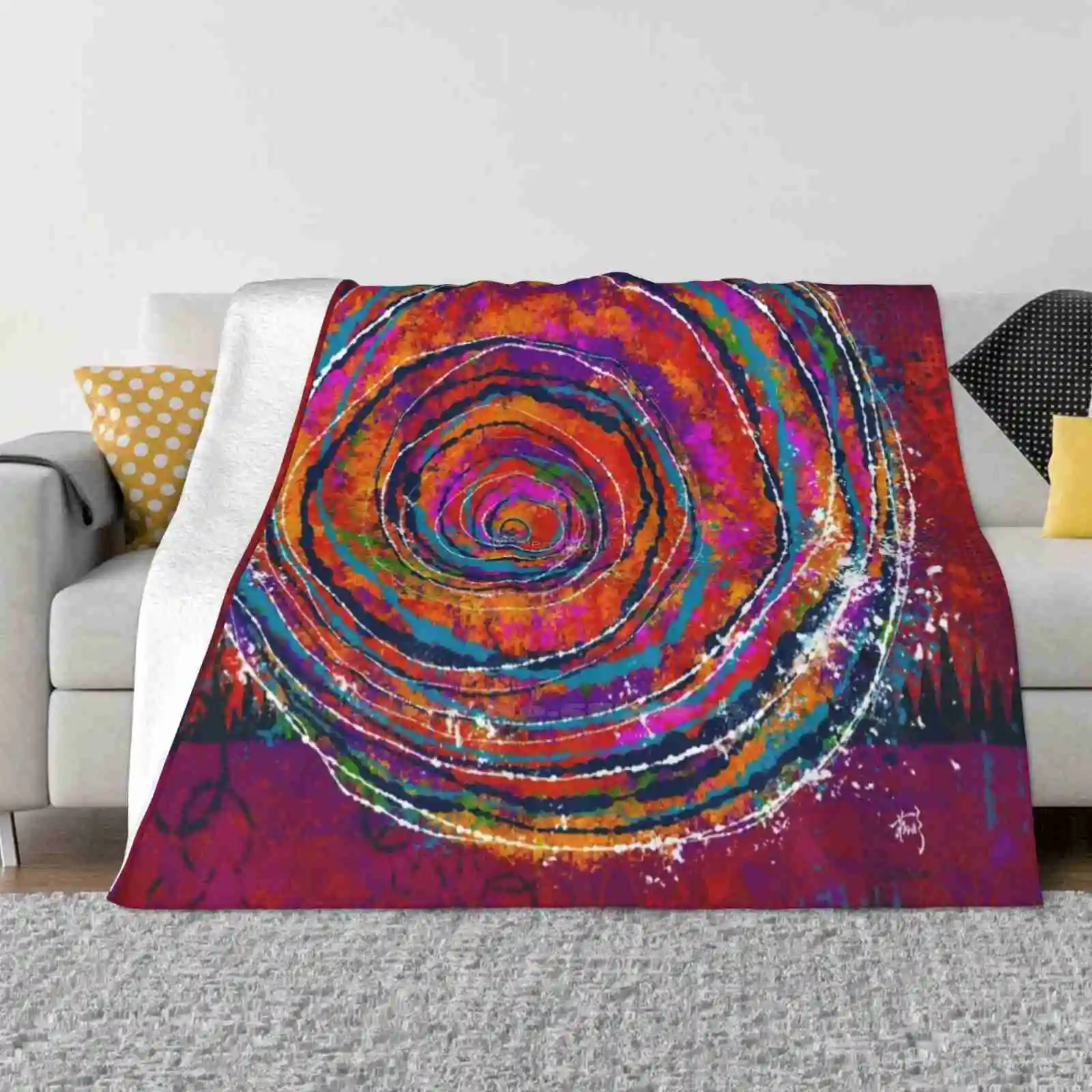 Mindstream Low Price New Print Novelty Fashion Soft Warm Blanket Abstract Affirmation Artist Awareness Buddha Buddhist