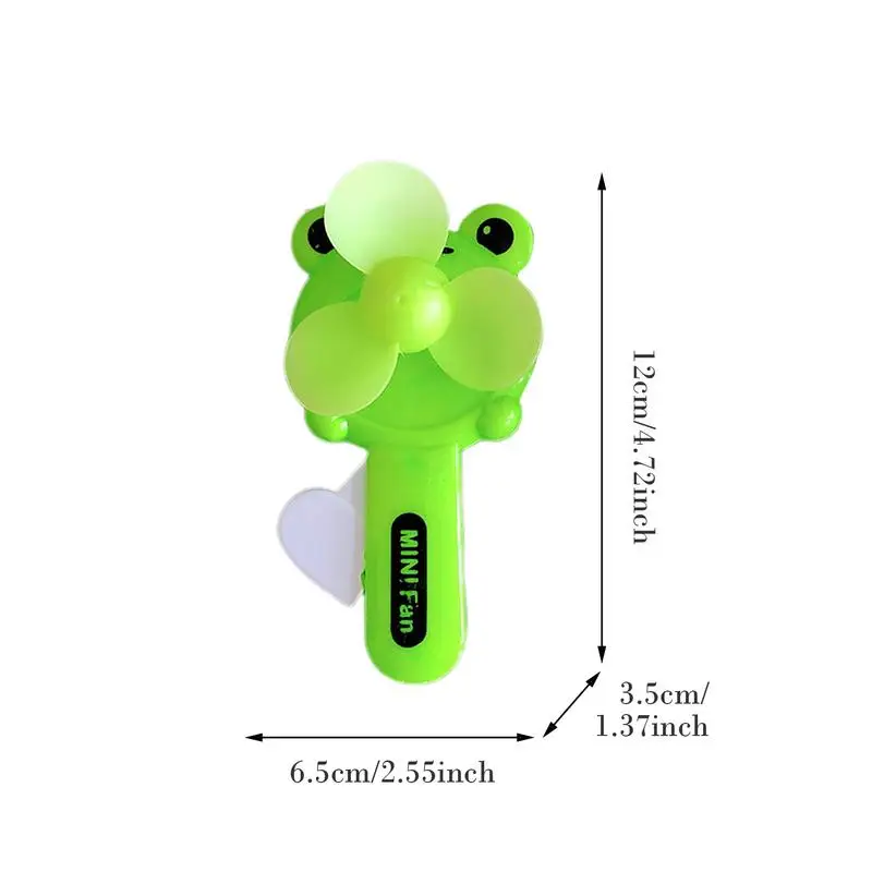 Kreskówka letni Mini przenośny wentylator nacisk dłoni podręczny ręczny zabawki dla dzieci na kemping na świeżym powietrzu