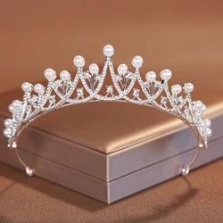Itacazzo Bridal Headwear Silver-Colour Women's Classic Wedding Crown Girl Birthday Tiaras