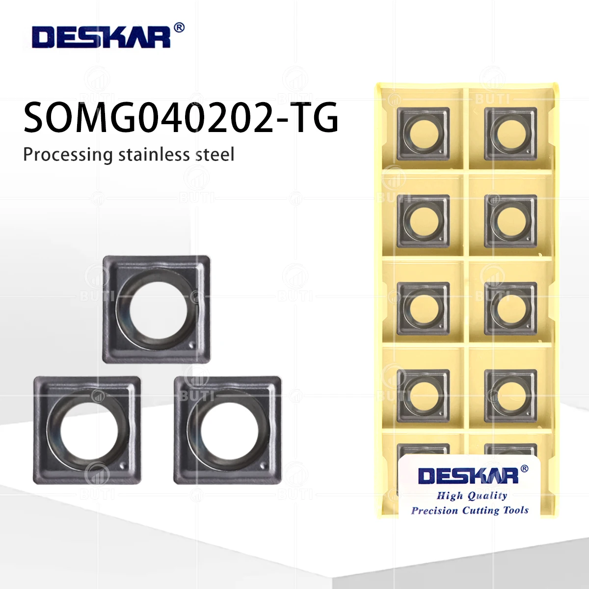 

DESKAR 100% Original SOMG04002-TG LF6018 CNC Lathe U-Shaped Drilling Tool Alloy Material Tool Blade Processings Stainless Steels
