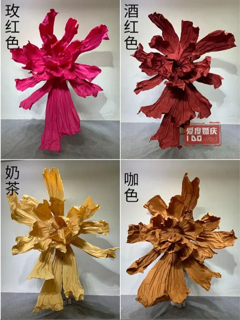 

Wedding Giant Iris Handmade Paper Art Folding Shape Three-dimensional Paper Flower Wedding Background Stage Large Decoration