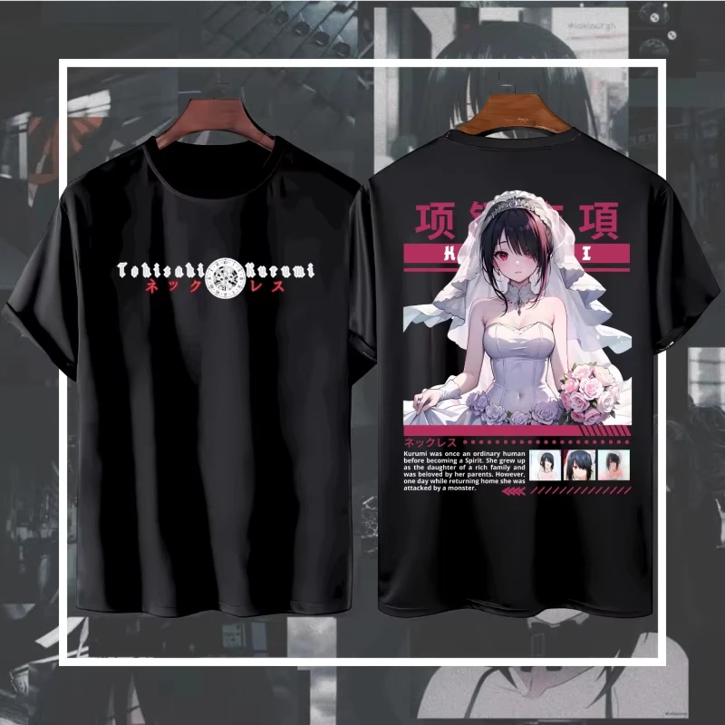 Tokisaki Kurumi Married Date A Live Katun Premium - Tshirt Date A Live Tokisaki Kurumi Wedding Dress Unisex T-shirt