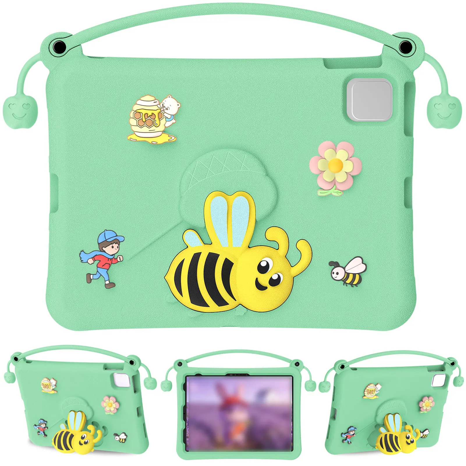 

Защитный чехол из ЭВА для планшетов с подставкой, совместимый с iPad Pro 11/Air 4 5 6 7/10-го/11-го поколений, моющийся, ударопрочный протектор