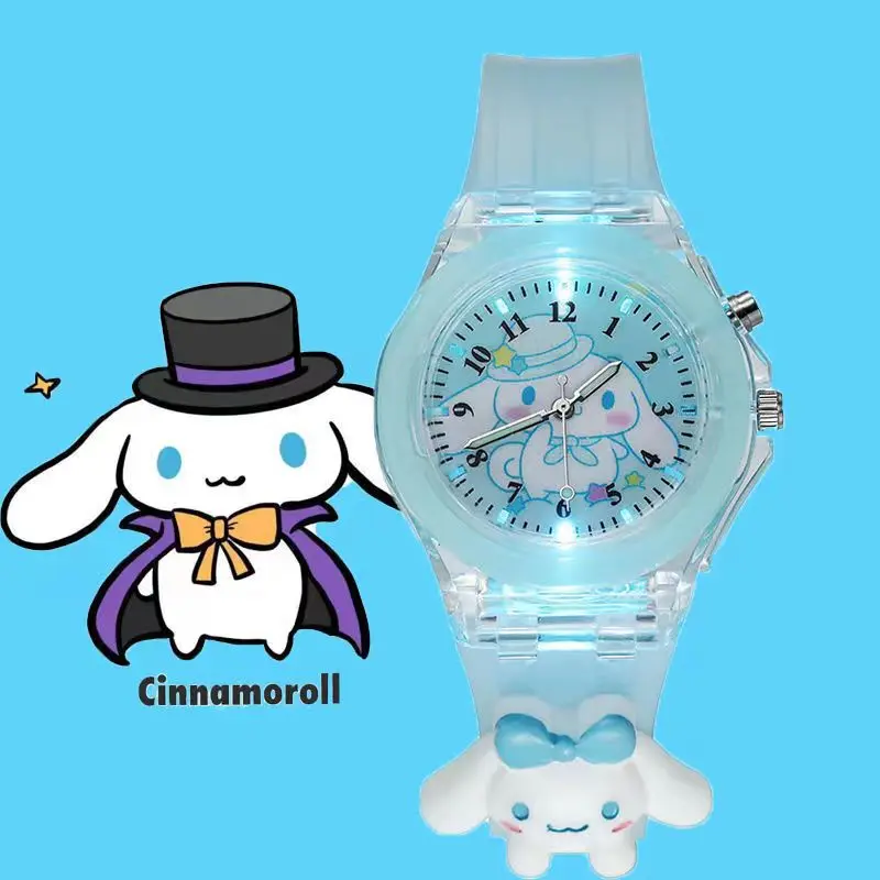 New Cartoon Kids Digital Watch Colorful Flashing Light Children Watch with Luminous,Watch Strap Silicone Doll,Student Gift Watch