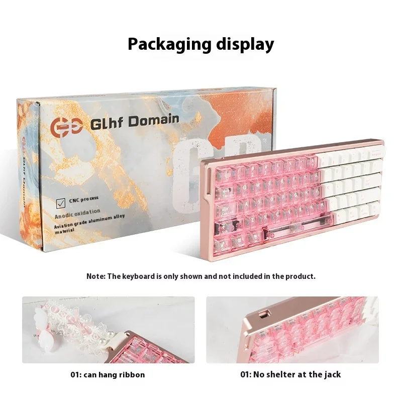 Madlions Mad 60he GD60 Aluminum Gaming Keyboard Shell 60% Keys Layouts Keyboard Case For Wooting 60HE+ HM66 Aula Win60 keyboard